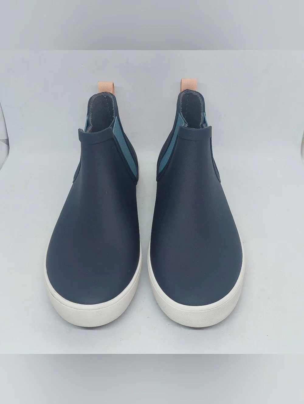 Bogs Bloom Kicker Rain Boots Womens Size 6 Navy Low Top Waterproof Outdoor Shoes